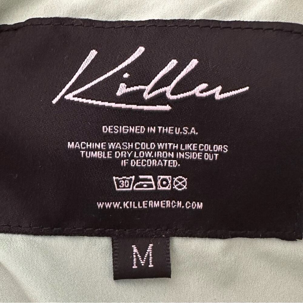 Killer Merch Jeffree Star High How Are Ya Bomber Jacket Green Black Size Medium - Picture 6 of 6